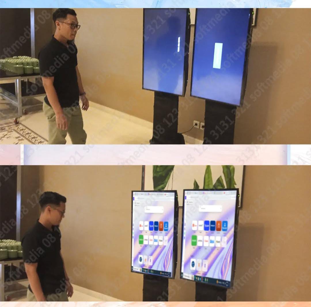 Penggunaan TV LED di Pameran