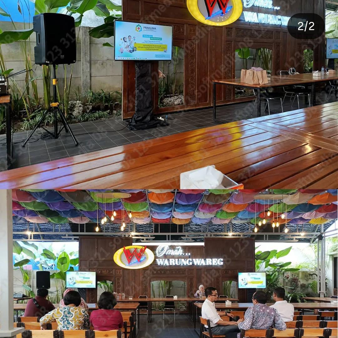 Penggunaan TV LED di Pameran